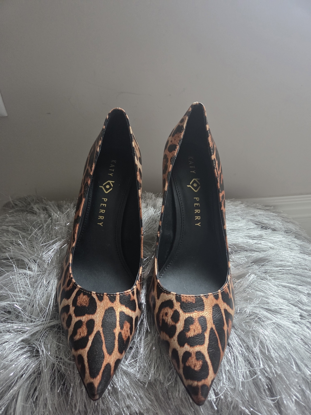 Katy Perry Collections Leopard Print Pointed Toe Pumps - Brown/Black - Picture 14 of 14